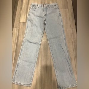 WRANGLER JEANS LIGHT WASH COWBOY CUT SLIM FIT 31x32